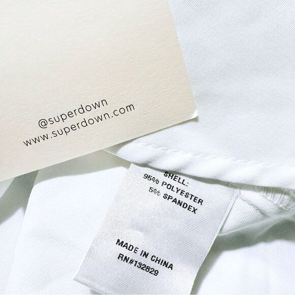 NWT Revolve Super Down Helene White Tiered Top - White / Small - Picture 11 of 14